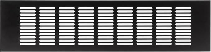 Vent Systems 15.75 x 3.94 (Outer Size) Air Supply Ventilation Grille - Brown Aluminum Rectangle Intake/Exhaust Door Vent Deflector - HVAC for Home Improvement Floor, Wall Duct Cover