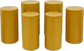 6Pcs Metal Pedestal Stand for Party, Large Gold Cake Stand, Pedestal Display Plinth Pillars for Wedding Ceremony Birthday Party Art Decor, Column Decorative Cube for Wedding Dessert Table Display