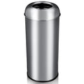65L/17 Gallon Tall Commercial Trash Can, Large Capacity Brushed Stainless Steel Trash Bin with Open Top, Commercial Grade Heavy Gauge for Home, Office, Restaurant