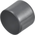 uxcell 4pcs Rubber End Caps 2 1/16"(52mm) ID Vinyl Round End Cap Cover Screw Thread Protectors Dark Grey, 40mm Height