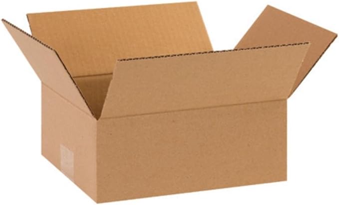 Secure Seal - 8x6x2 Pack of 200 Corrugated Cardboard Packing Shipping Mailing Moving Carton Boxes