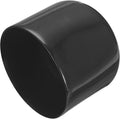 uxcell 4pcs Rubber End Caps 58mm ID Vinyl Round End Cap Cover Screw Thread Protectors Black, 40mm Height