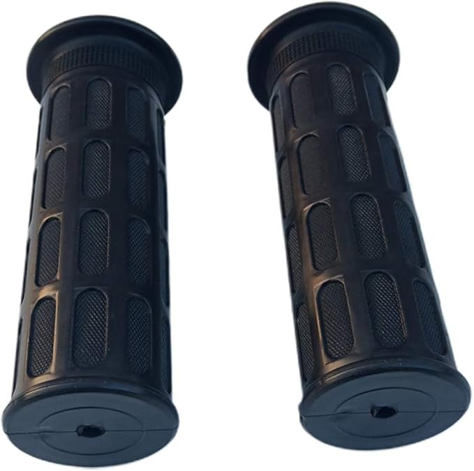2Pcs Rubber Nonslip Handlebar Grips Bike Handle Grips Rubber Mountain Bike Handlebar for Wheelbarrow, Tractors, Mowers
