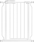 Fairy Baby Narrow Baby Gate 27 Inch to 29 Inch Wide, Small Auto Close Walk Through Safety Gates Pressure Mounted for Stairs Doorways Kids or Pets,White