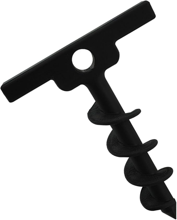 Rustproof Garden Screw Anchors with Spirals Corrosions Ground Stakes for Landscape Backpacking Playgrounds Canopies Greenhouses Screw Stakes