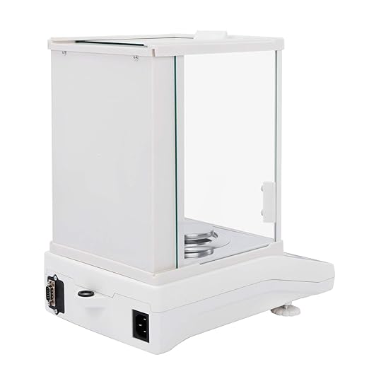 U.S. Solid 0.1mg Analytical Balance, 120g x 0.0001g, Lab Electronic Scale with Automatic Internal Calibration, Electromagnetic Transducer, RS232, Overload Protection, Piece Counting, 4 Weighing Units