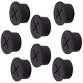 Cable Cord Grommet 3/4 Inch Flexible Wire Rubber Grommets for Desk and Other Furnitures Wire Hole Cover Cable Management Wire Organizer Cable Pass Through (8 Pack), Black Color