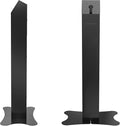 CTA Digital Kiosk with Printer Shelf VESA Compatible Floor Stand Kiosk with Enclosed Printer Storage & Cable Management for Retail POS - Ordering Screens & More - Black (PAD-PARAFP)