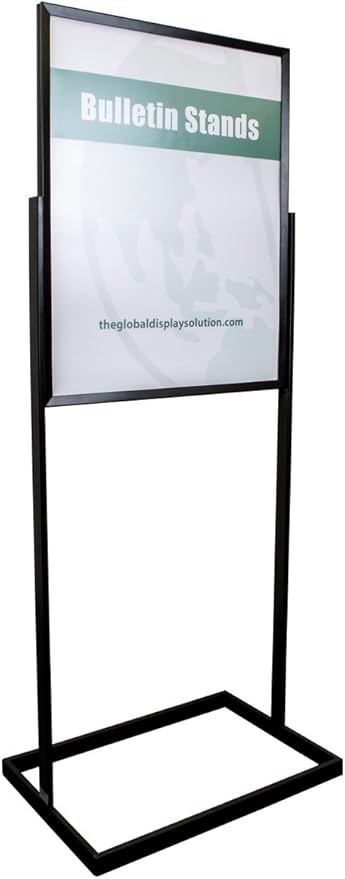 ASIA SOURCES, INC Premium Floor Sign Holder with rectangular tube base. (22"x28)