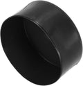 uxcell 4pcs Rubber End Caps 125mm(4 15/16 Inch) ID x 80mm(3 1/8 Inch) H Vinyl Round End Cap Cover Screw Thread Protectors Black