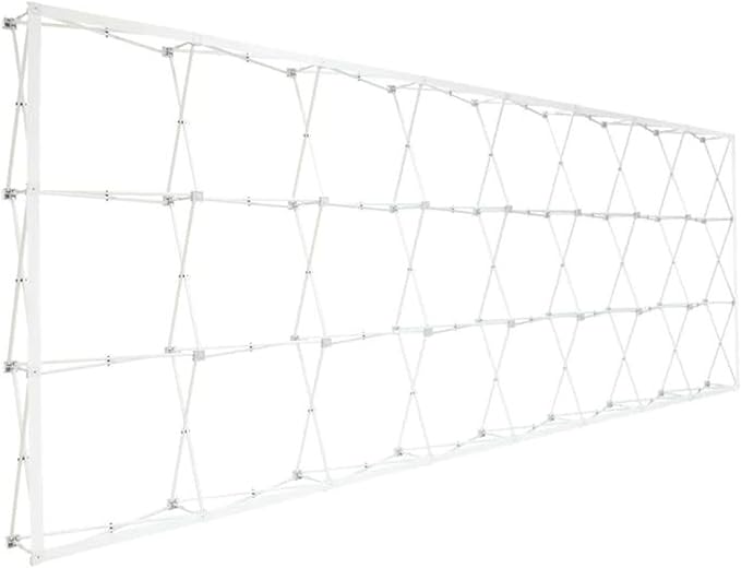 Custom Fabric Pop Up Straight Display, Trade Show Display Backdrop Booth, Hook and Loop Step and Repeat Backdrop for Trade Show Backdrops (Graphic with Frame, 20ftx8ft)