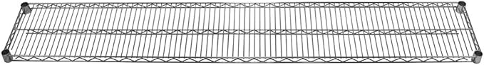 Shelving Inc. 12" d x 72" w Chrome Wire Shelving with 1 Tier Shelf, Weight Capacity 800lbs Per Shelf