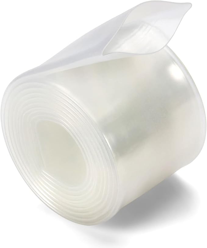 Chanzon 2:1 Ratio 1/2" (12mm) Heat Shrink Tubing 3.3Ft Roll (1M Total Length) Clear/Transparent Polyolefin Sleeving Wrap Shrinking 2 to 1 1pcs