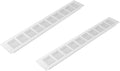 Vent Systems 15.75 x 2.36 (Outer Size) Air Supply Ventilation Grille - White Aluminum Rectangle Intake/Exhaust Door Vent Deflector - HVAC for Home Improvement Floor, Wall Duct Cover