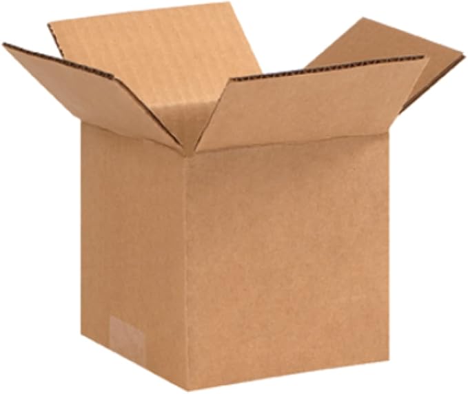 Secure Seal - 5x5x5 Pack of 100 Corrugated Cardboard Packing Shipping Mailing Moving Carton Boxes