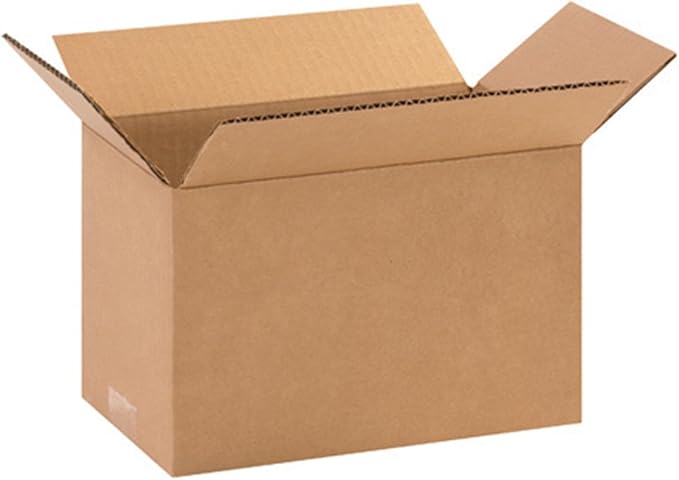Secure Seal - 10x6x6 Pack of 100 Corrugated Cardboard Packing Shipping Mailing Moving Carton Boxes