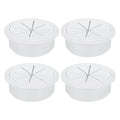 uxcell 4 Pcs Desk Grommet, 2.36 inch 60mm Desk Cable Hole Cover Wire Hole Insert for Home Office Table Cabinet Cord Organizer, White