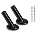 40 Pack 30 Degree Angle Protective Sleeves, Black Cable Railing Corner Protector Sleeve Beveled for 1/8" Wire Rope, T316 Marine Grade Cable Railing Kit with Two Drill Bit for Wood Posts HF039B