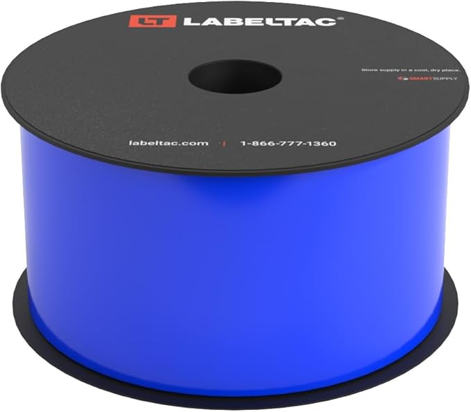 LabelTac 4 and Pro Model Indoor/Outdoor Rack Label Supply 2.5" x 150' Blue