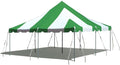 TentandTable 20' x 20' Premium Canopy Tent, Green/White, Outdoor Pole Tent, 40-80 Person Capacity for Parties, Weddings, Events, Commercial and Residential Use, Large Heavy Duty Vinyl Canopy Tents