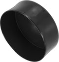 uxcell 4pcs Rubber End Caps 130mm(5 1/8 Inch) ID x 80mm(3 1/8 Inch) H Vinyl Round End Cap Cover Screw Thread Protectors Black