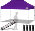 Eurmax USA 10'x15' Pop Up Canopy Tent Commercial Instant Canopies with Heavy Duty Roller Bag,Bonus 4 Sand Weights Bags (Purple)