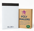 7STAR 14x20 Poly Mailers, 650 Count – 2.75 Mil Self-Sealing Waterproof Tear-Resistant Shipping Bags for Clothing, Packaging, and E-Commerce