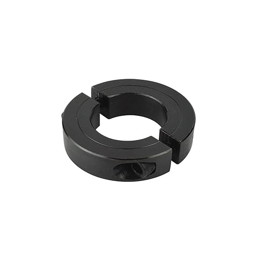 (4-Pack) Shaft Collar 5/8" Bore, 1045 Steel Double Split Clamp-On Shaft Collars Style, 1-5/16" OD, 7/16" Thickness, with M4 Set Screws