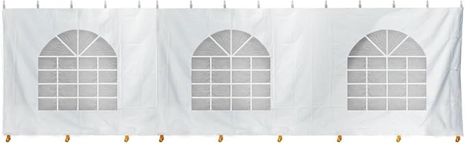 TentandTable Standard Cathedral Tent Sidewall, 8-Foot by 30-Foot, Waterproof Sidewalls for Commercial Party & Canopy Tents, UV Resistant & Removable, 14oz Translucent Vinyl, Tent Not Included