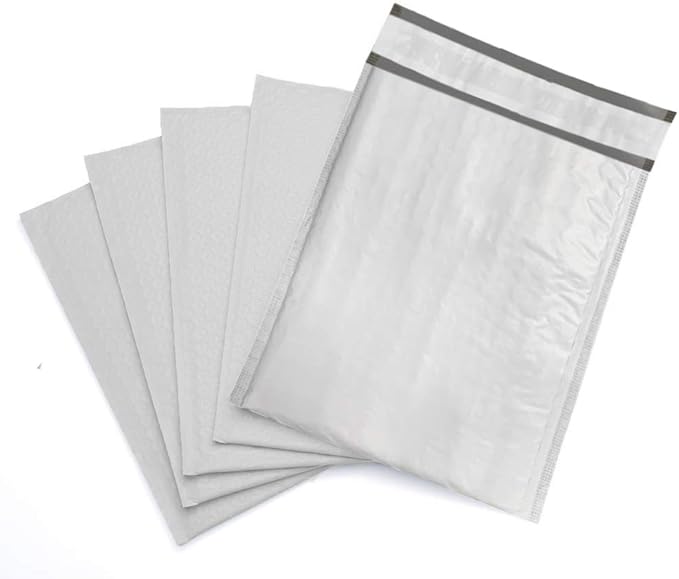 14.5x20 inches Poly Bubble Mailer Self Seal Shipping Envelopes 2.5 Mil 50 Pack