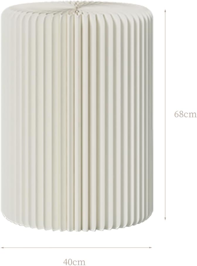 Cylinder Stands for Party,White Paper Display Stand,Reusable,Waterproof and Foldable Cylindrical Pedestal,Suitable for Event Scenes such as Parties and home Decoration,Bearing 660 Pounds