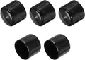uxcell 5pcs Rubber End Caps 37mm ID Vinyl Round Tube Bolt Cap Cover Screw Thread Protectors Black