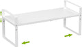 Expandable,Stackable Spice Rack,Seasoning Organizer and Storage,Spices Jar Racks for Cabinet,Countertop, Metal Pantry, Cupboard,Laundry Storages,Heavy Duty(1 PACK/MEDIUM/WHITE)