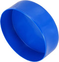 uxcell 4pcs Rubber End Caps 160mm(6.3 Inch) ID Vinyl Round End Cap Cover Screw Thread Protectors Blue, 50mm Height