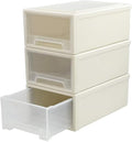 6 Quart Plastic Chest of Drawers, Desktop Office Organizer, 3 Pack