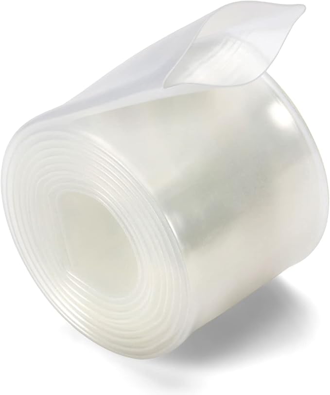 Chanzon 2:1 Ratio 1" (25mm) Heat Shrink Tubing 3.3Ft Roll (1M Total Length) Clear/Transparent Polyolefin Sleeving Wrap Shrinking 2 to 1 1pcs