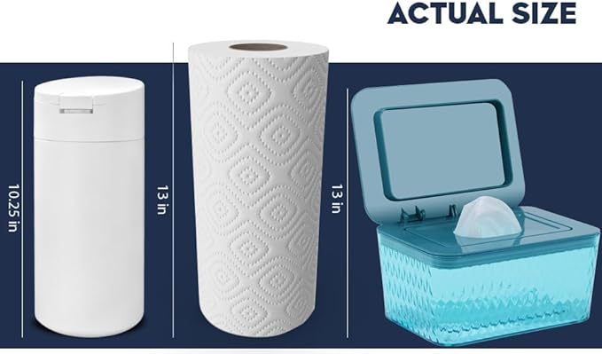 Extra Large Refillable Wet Wipes Dispenser (Cream) | Fits Clorox, Lysol, Bleach, Sanitizing Wipes | Durable Reusable Wipes Holder for Kitchen, Bathroom, Office, School | Gosnold Home & Garden