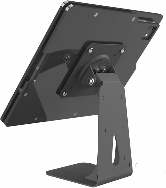 TABcare Anti-Theft Acrylic Case with 360 Rotate 180 Swivel Metal Desktop Stand & 90-Degree USB C Cable for Samsung Galaxy TAB S7 S8 S9 S11 11", S9 S10 FE 10.9" Tablet (Black)