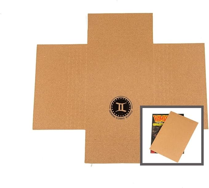 Gemini Magazine and Comic Book Mailers for Shipping (8.5x11x2’’ – 100 Mailers + 100 Fillers) | Protective Fillers for Extra Support | US-Made, Expandable, Great for Shipping Documents, Photos & More.