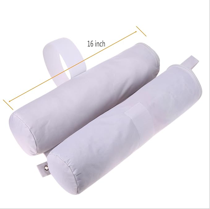 Extra Large Canopy Weights Bag Leg Weight for Pop up Canopy Tent Gazebo Patio Instant Outdoor Sun Shelter,160LBS Tent Weight Sand Bags (4Pack White)
