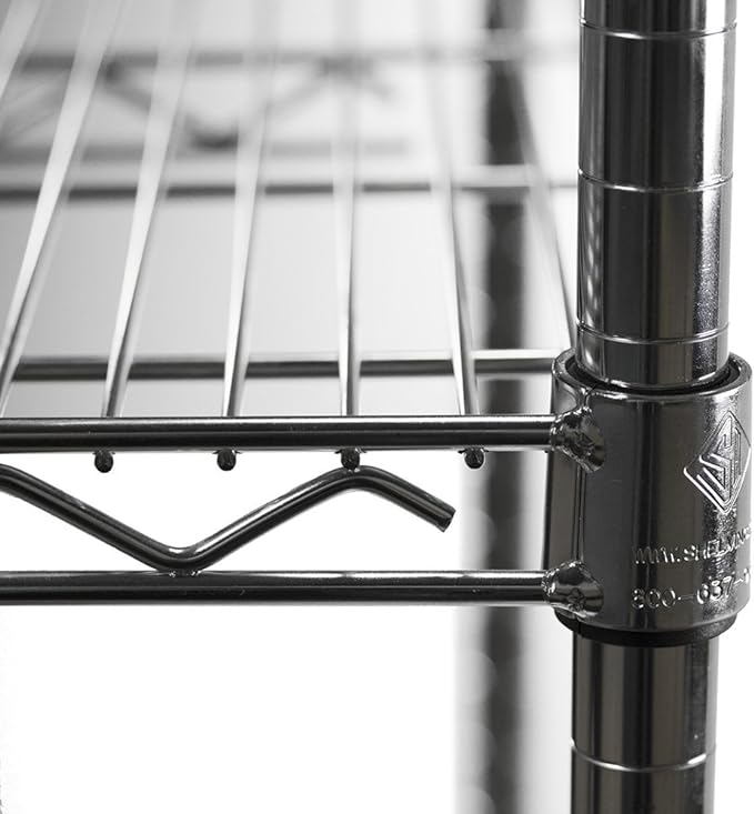 Shelving Inc. 12" d x 30" w Chrome Wire Shelving with 1 Tier Shelf, Weight Capacity 800lbs Per Shelf