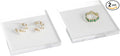 GemeShou Acrylic earring display risers for selling, Transparent jewelry display riser stand, clear ring riser tray for boutique store selling, Jewelry photo props【3.15 L x3.15 W x0.39 H inch 2pcs】