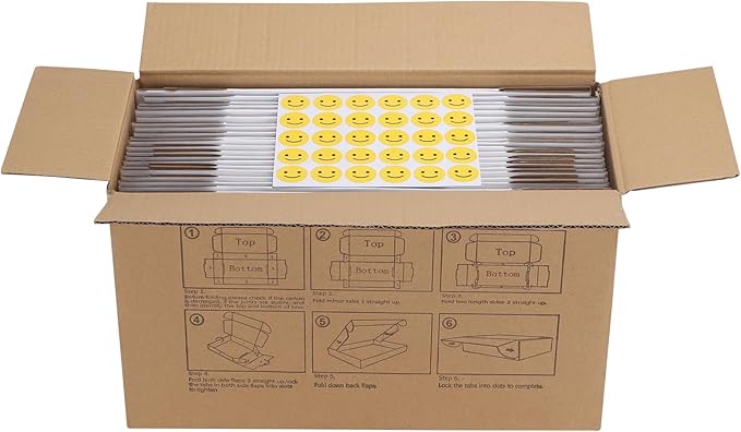 HORLIMER 9x6x3 Shipping Boxes Set of 30, White Corrugated Cardboard Mailer Box for Packing Small Business