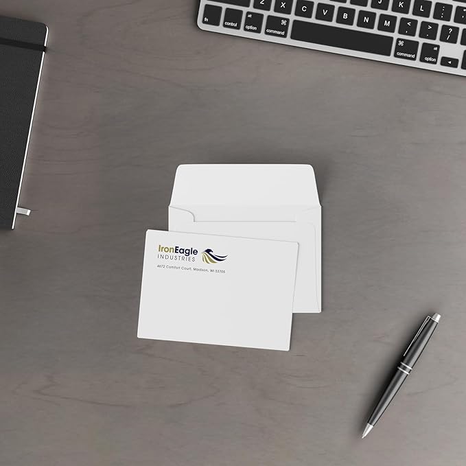 GotPrint Custom Envelopes 3.5x5 | White #A1 Envelope for Invitations, Announcements, Wedding, Postcards, Mailing | Personalize - Upload Design, Add Text or Logo | 3.625x5.125, 1000Qty