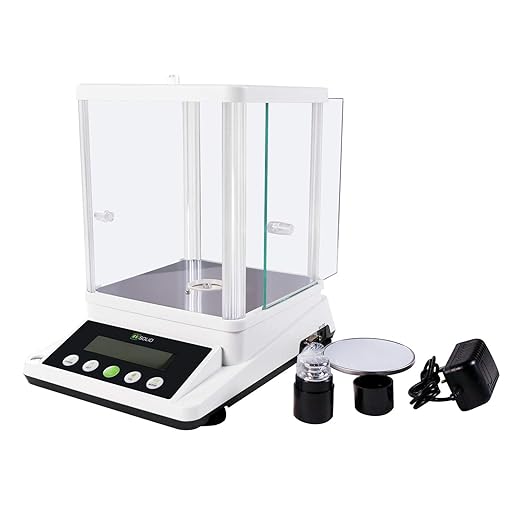 U.S. Solid Digital Analytical Balance 110 g × 0.001 g, High Precision Lab Scale with Front and Rear 2 LCD Screens for Multi-Angle Viewing, Ideal for Laboratory, Research & Education