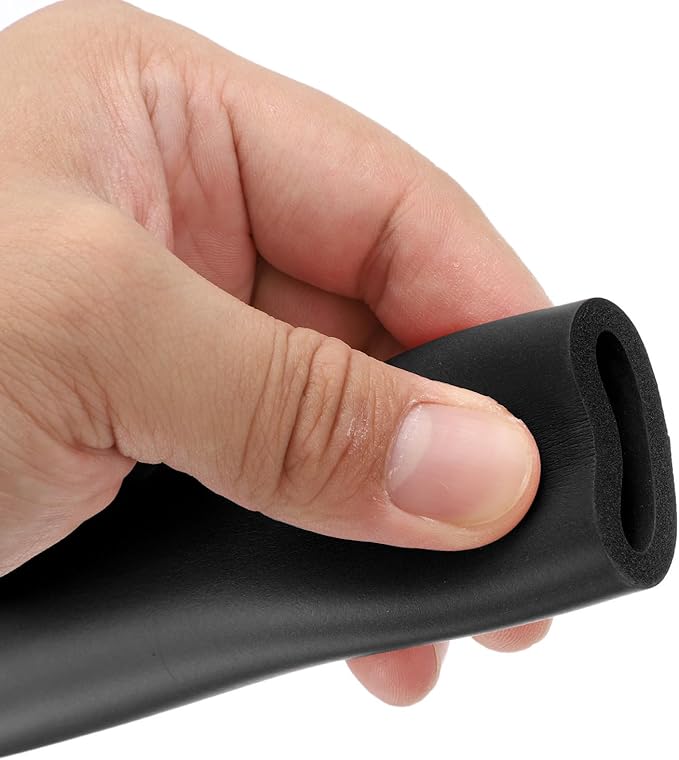 uxcell Foam Tubing for Handle Grip Support, 22mm(7/8") ID 32mm(1 1/4") OD 1m Length Black