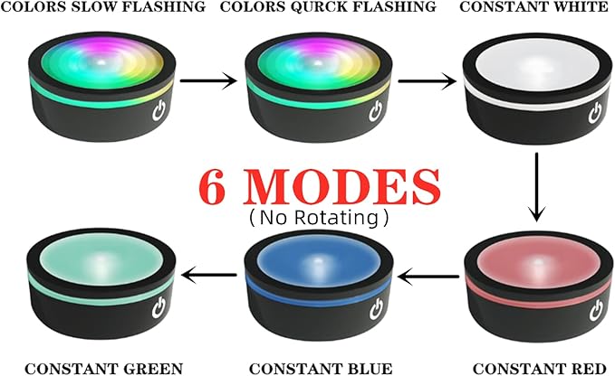 EUSTUMA LED Light Base Non-Slip Round Display Stand for 3D Crystal Glass Ball Art with Sensitive Touch Switch,Multiple Colors Display,Holiday Party Decoration. (No Rotating)(Concave base)