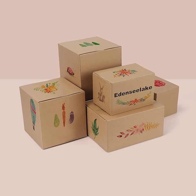EdenseeLake 40 Pack 8x4x3 inches Shipping Boxes Small Cardboard Boxes for Packing, Moving, Mailing, Brown