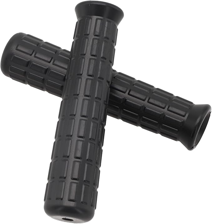 2Pcs Wheelbarrow Rubber Handles Replacement, Anti-slip Handle Grip Covers Weatherproof Handles Non-Slip Round Tubes for Garden Carts(114x16mm Black)
