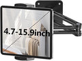 iPad Wall Mount, Aluminium Extendable Tablet Wall Mount Holder with 360° Adjustable Rotating Base Foldable for iPad Pro Air Mini, Galaxy Tab/Kindle, All 4.7-13" Phones & Tablets